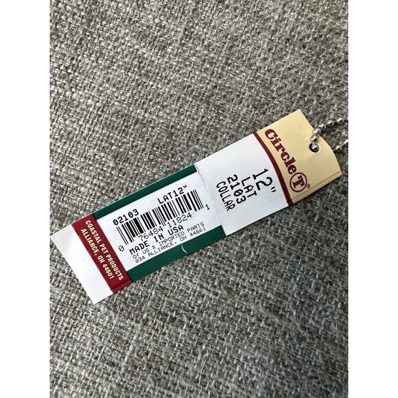 Coastal Pet Circle T Brown Dog Puppy 2103 Stitched Leather Collar Size 12" - Picture 2 of 4